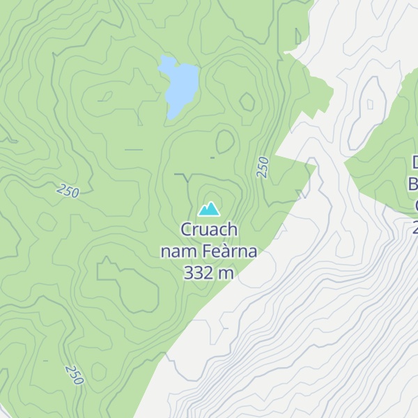 Map of Cruach nam Feàrna