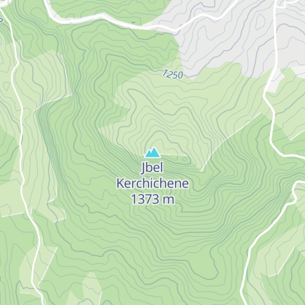 Map of Jbel Kerchichene