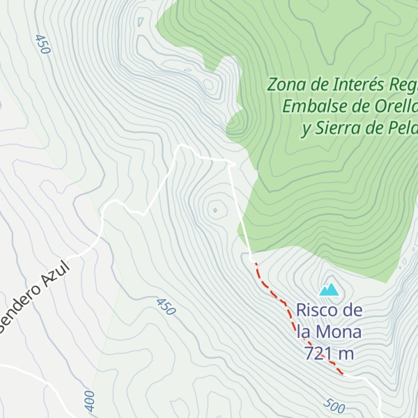 Map of Cerro Talangón