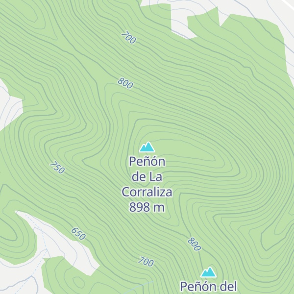 Map of Peñón de La Corraliza