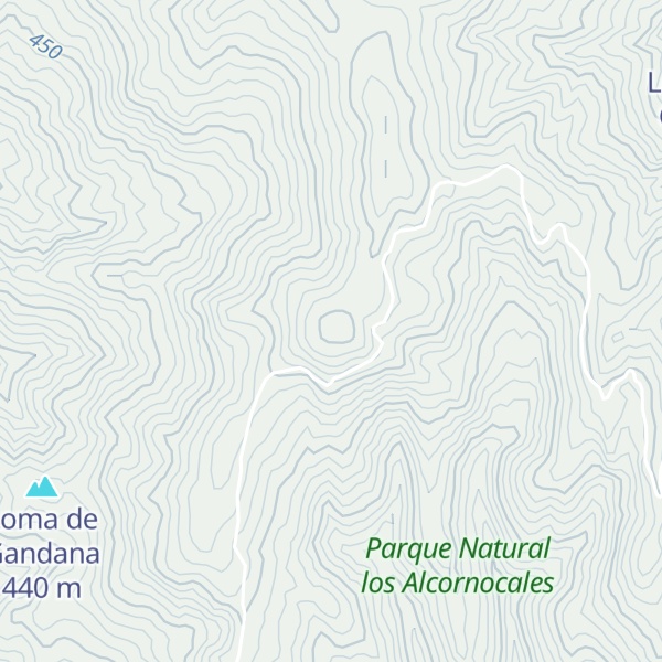 Map of Lomas de Garganta Honda