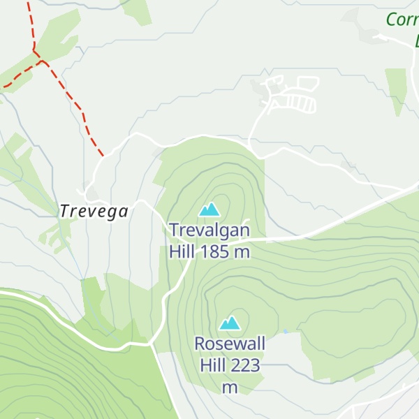 Map of Trevalgan Hill