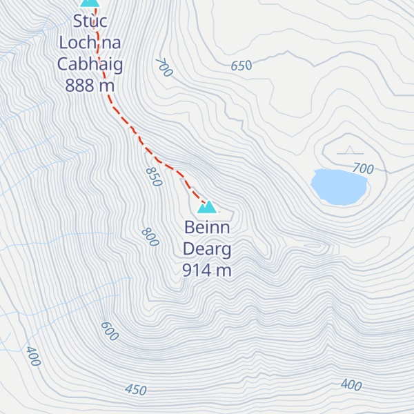Map of Beinn Dearg