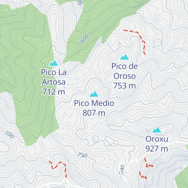 Map of Pico Medio