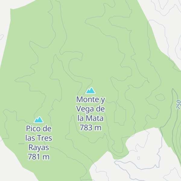 Map of Monte y Vega de la Mata