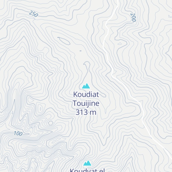 Map of Koudiat Touijine