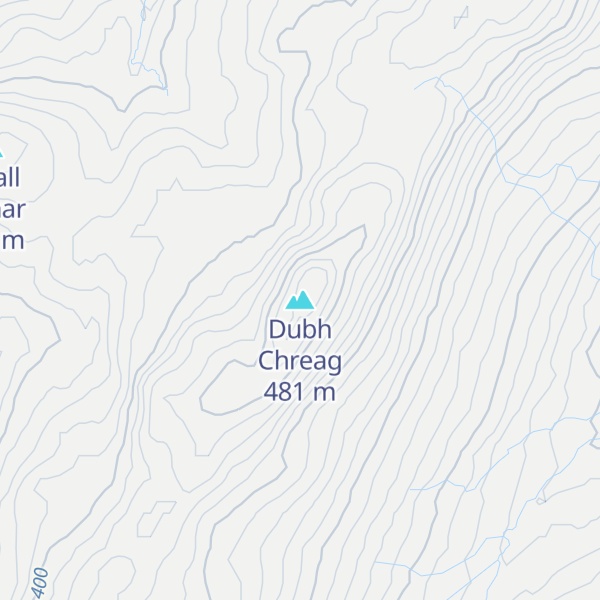 Map of Dubh Chreag