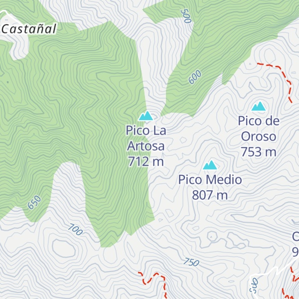 Map of Peña Vieya