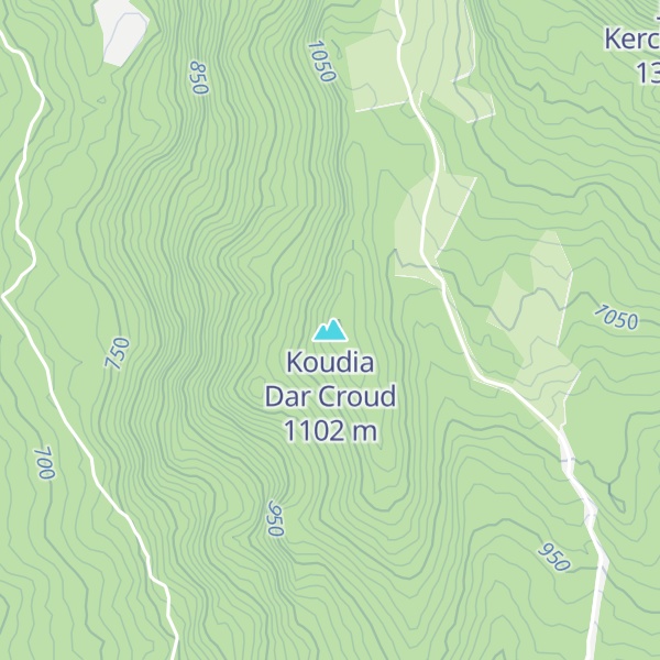 Map of Koudia Dar Croud