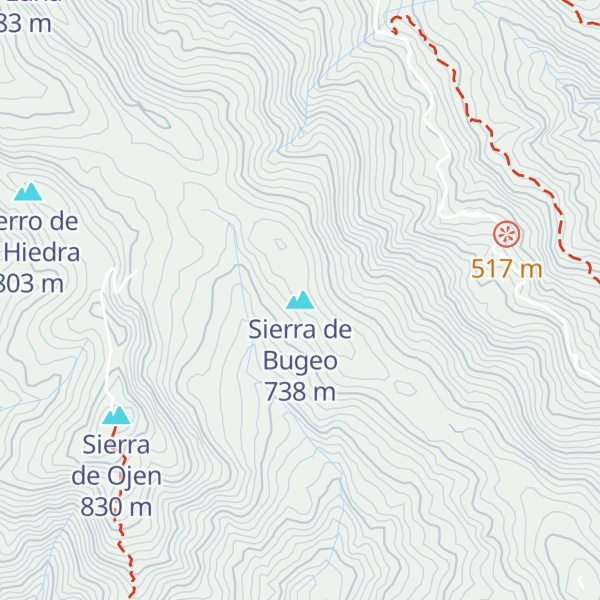 Map of Sierra de Bugeo