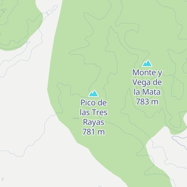 Map of Pico de las Tres Rayas