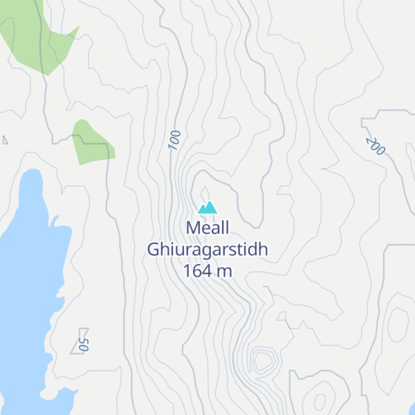 Map of Meall Ghiuragarstidh