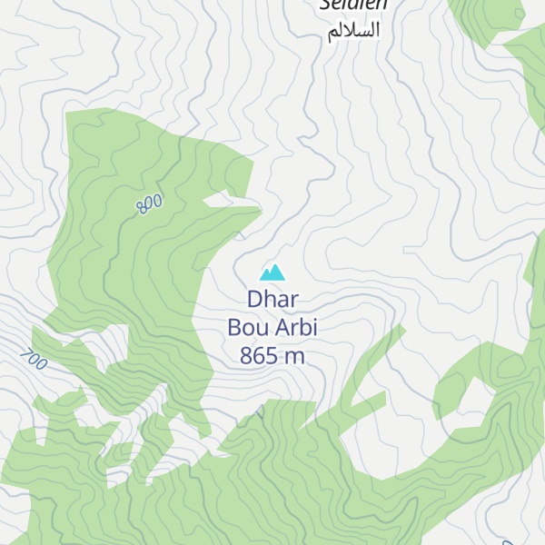 Map of Dhar Bou Arbi