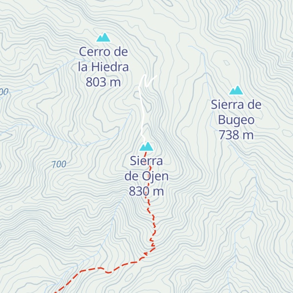 Map of Sierra de Ojen