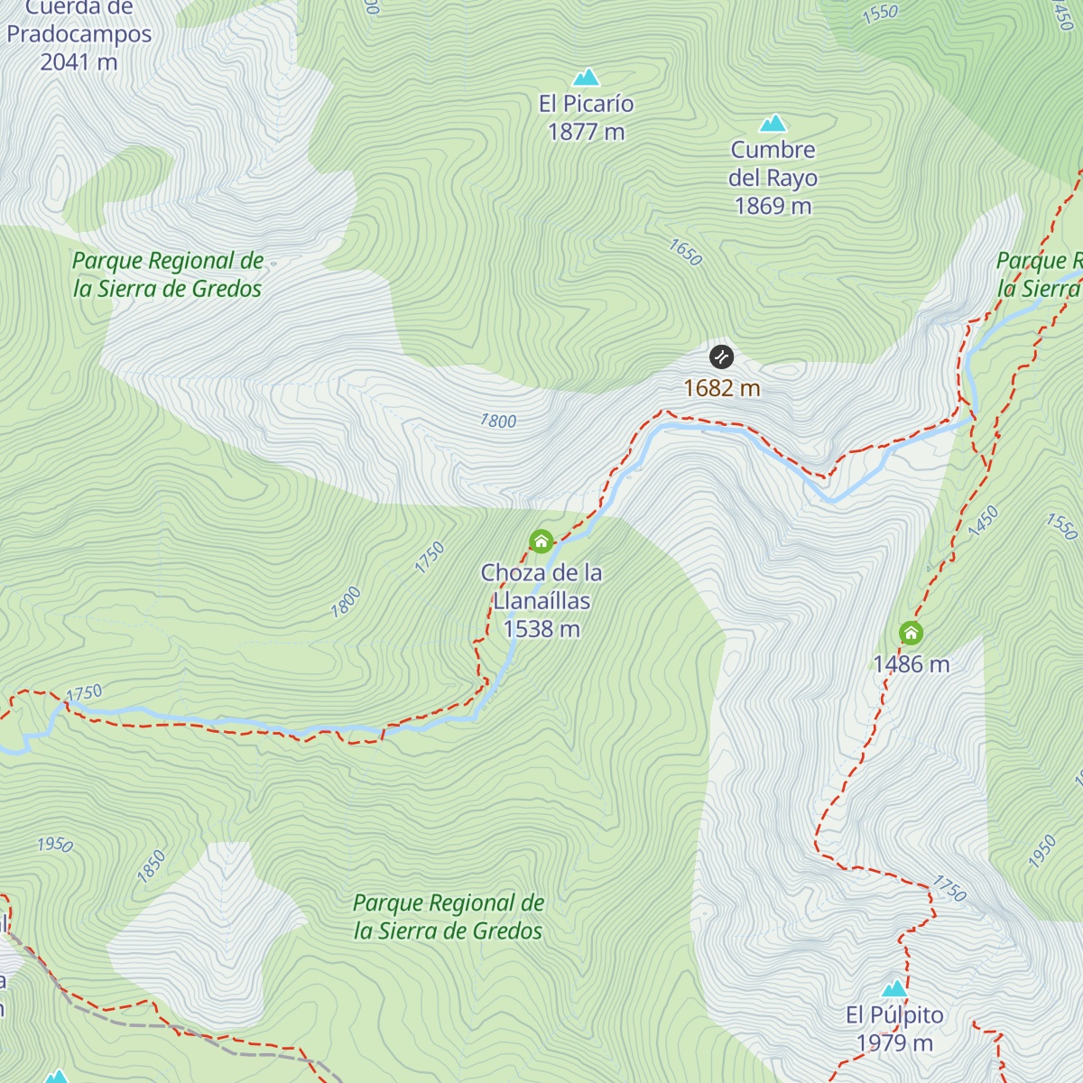 Choza de la Llanaíllas map