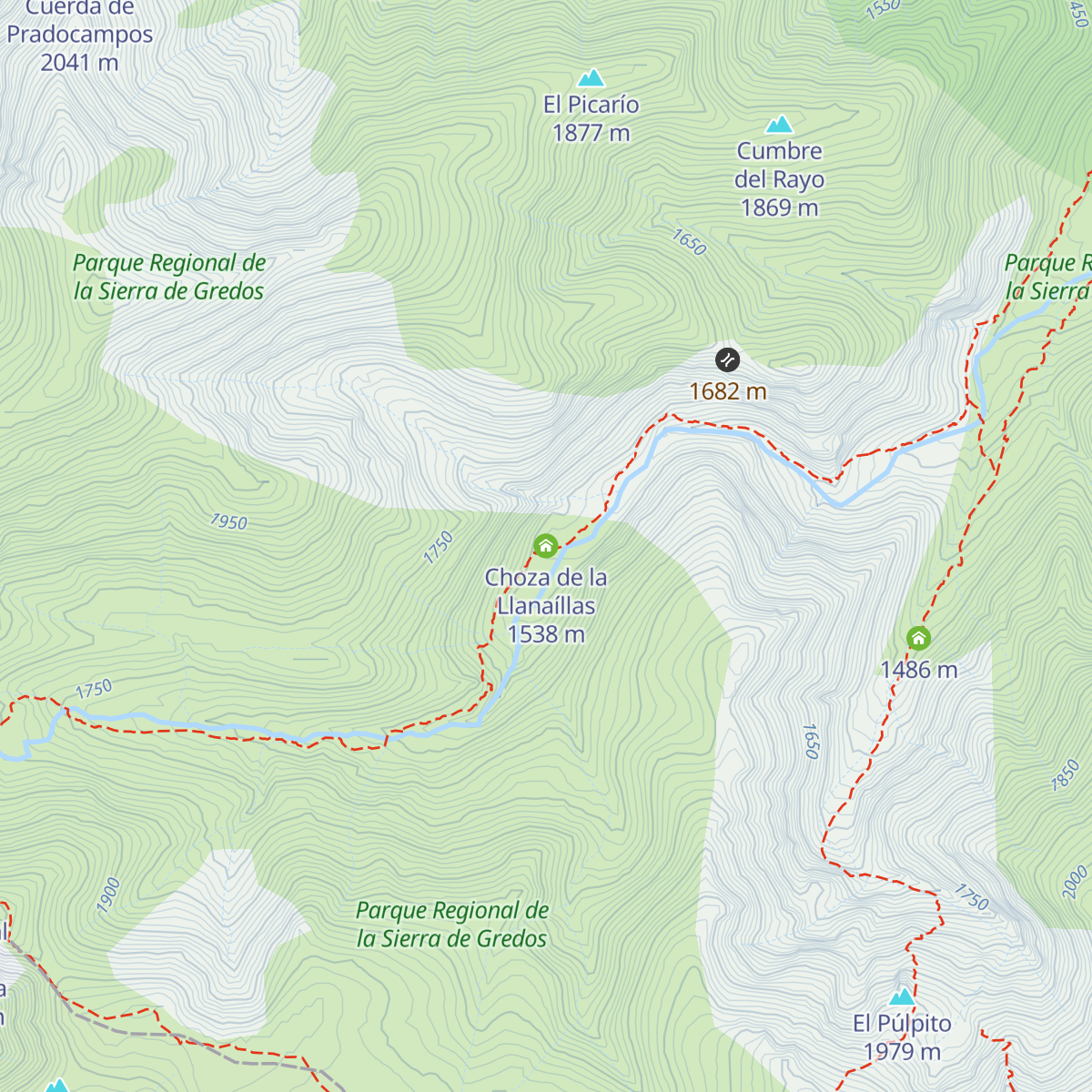 Choza de la Llanaíllas map