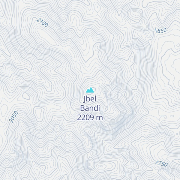 Map of Jbel Bandi