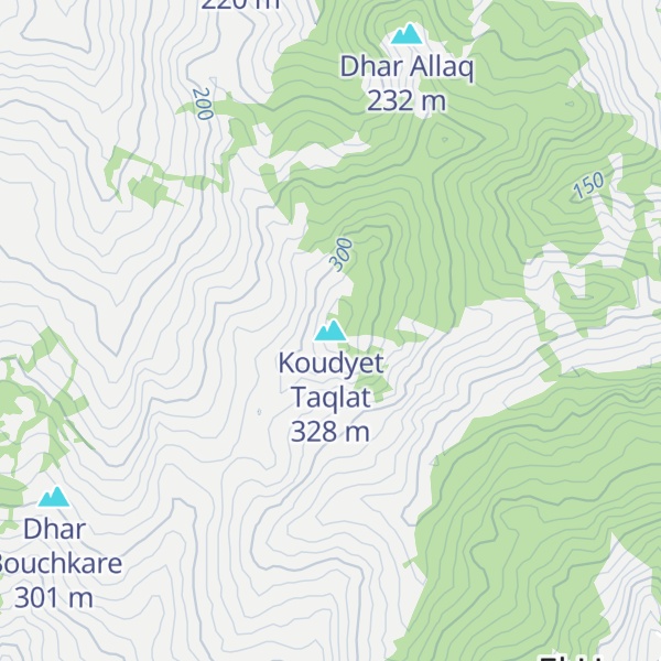 Map of Koudyet Taqlat