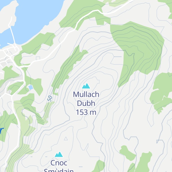 Map of Mullach Dubh