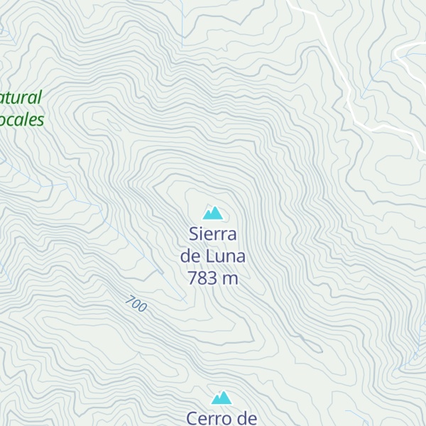 Map of Sierra de Luna