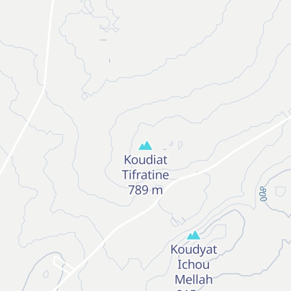 Map of Koudiat Tifratine