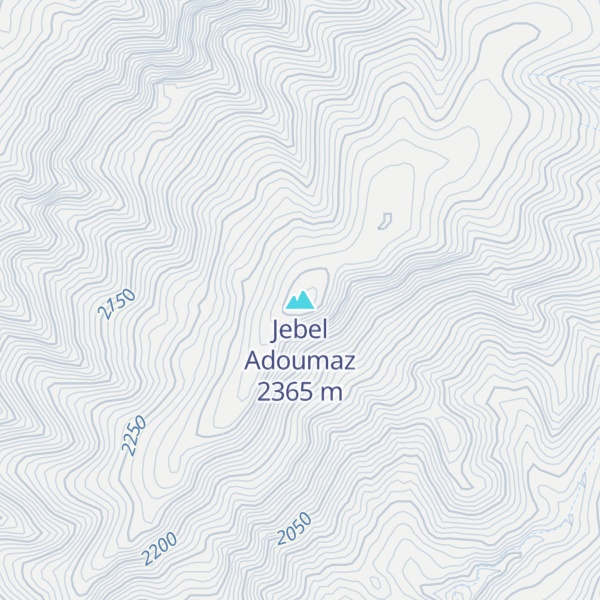Map of Jebel Adoumaz