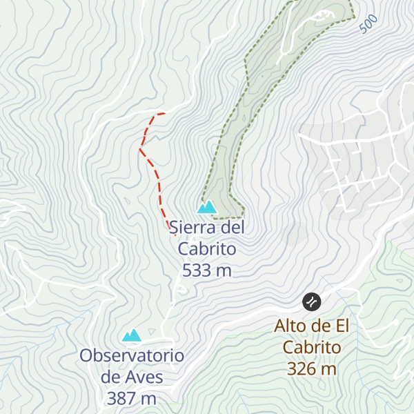 Map of Sierra del Cabrito