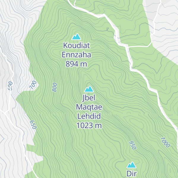 Map of Jbel Maqtae Lehdid