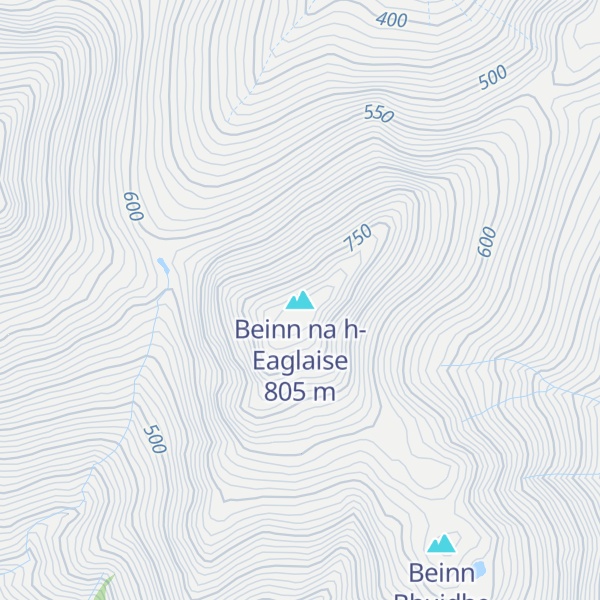 Map of Beinn na h-Eaglaise