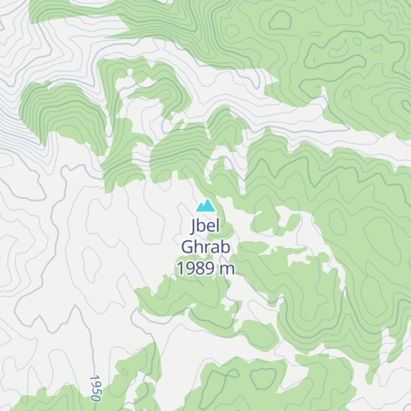 Map of Jbel Ghrab
