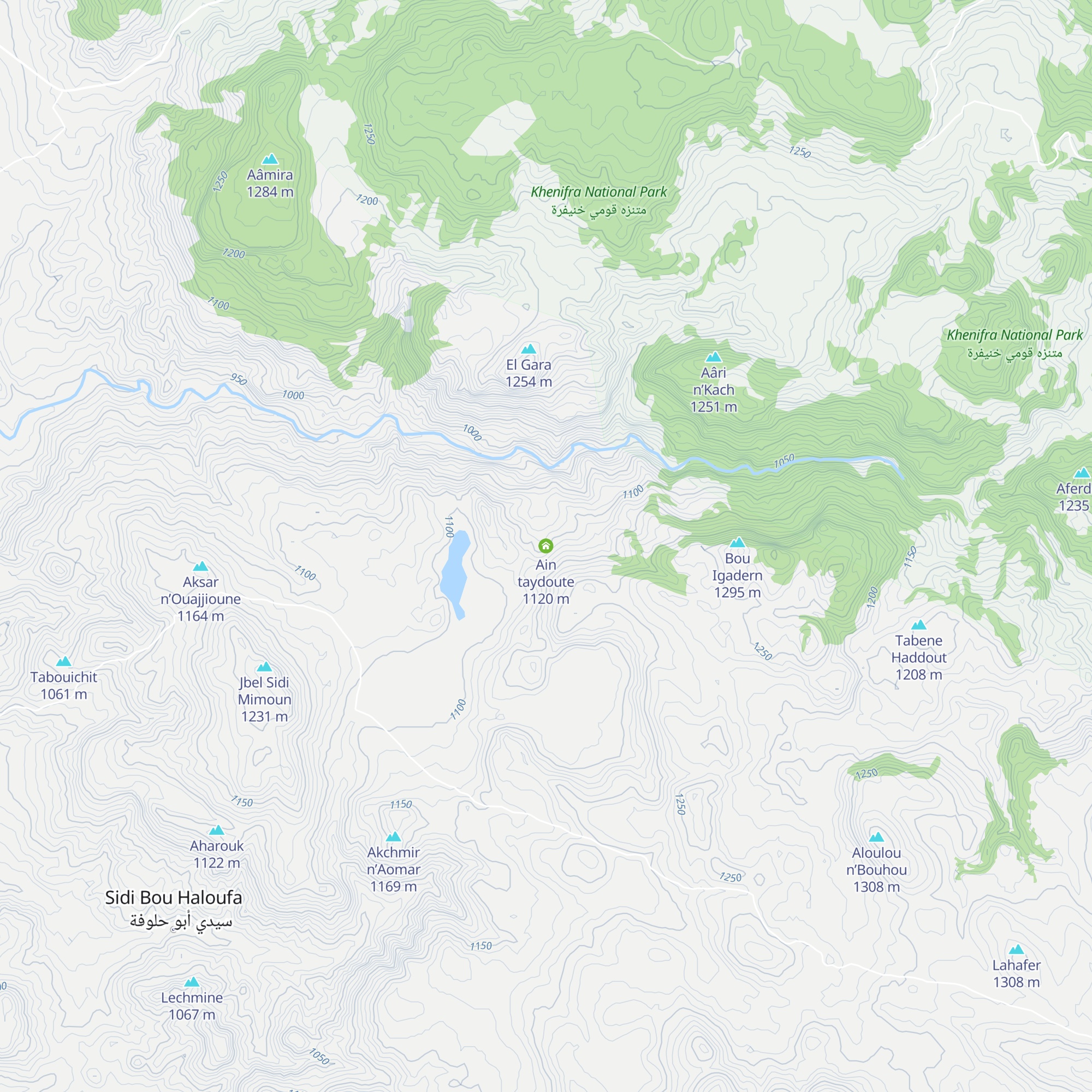 Ain taydoute map