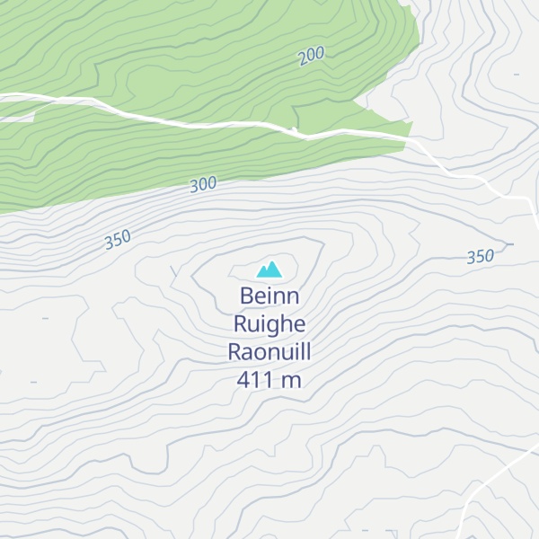 Map of Beinn Ruighe Raonuill