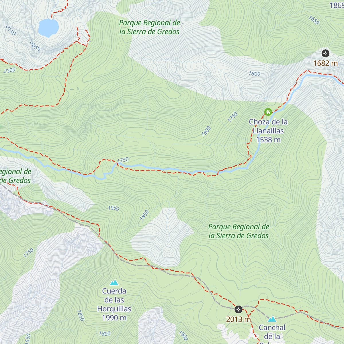 Refugio de la Mina map