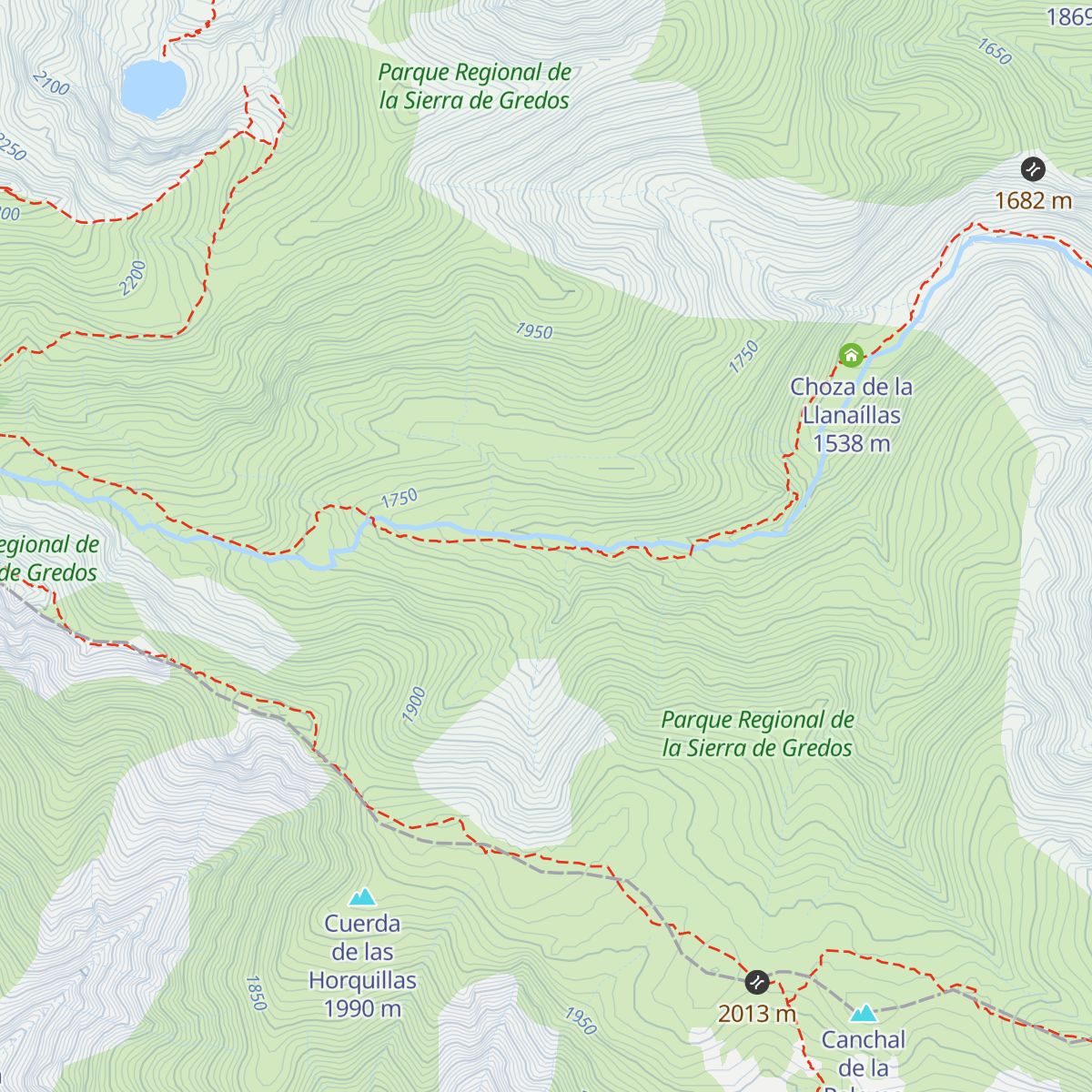 Refugio de la Mina map