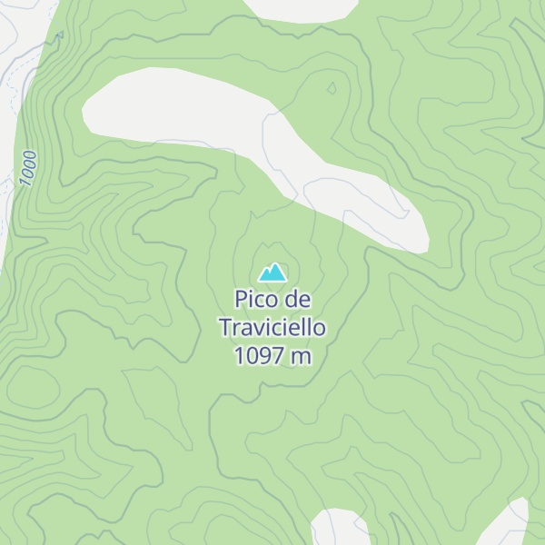 Map of Pico de Traviciello