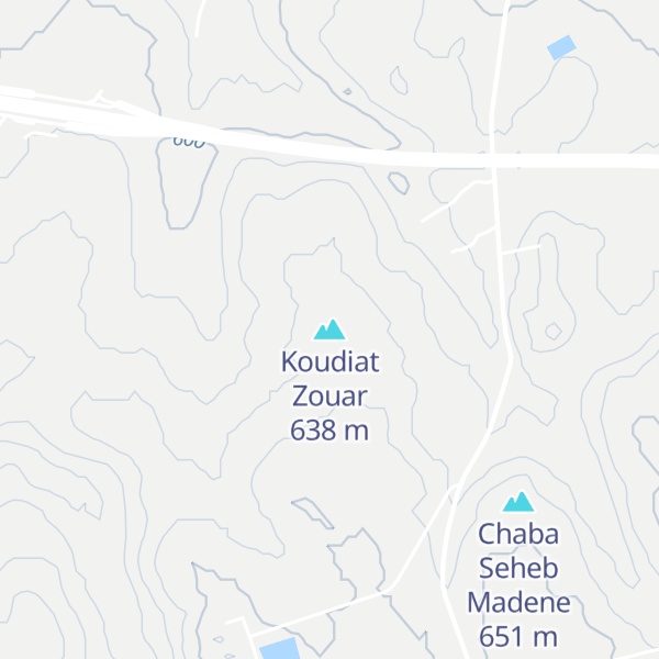 Map of Koudiat Zouar