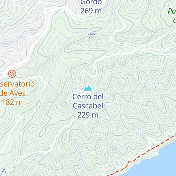 Map of Cerro del Cascabel