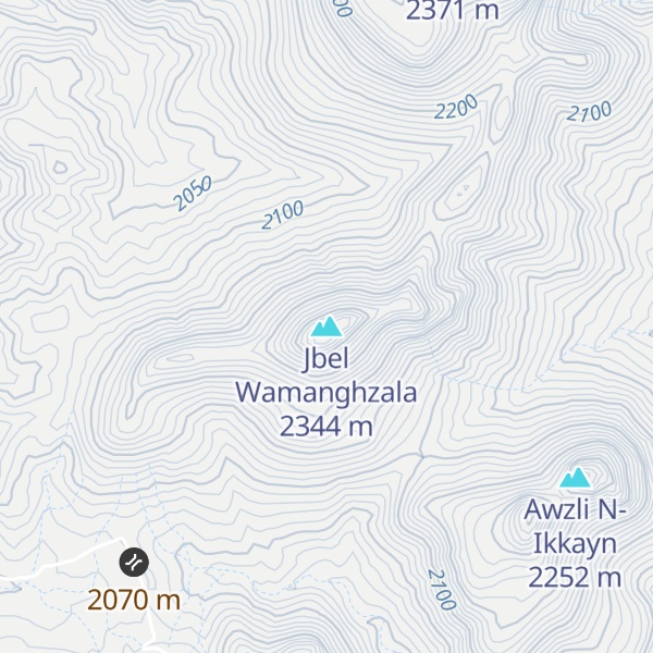 Map of Jbel Wamanghzala