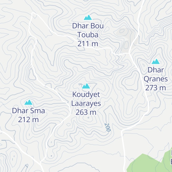 Map of Koudyet Laarayes