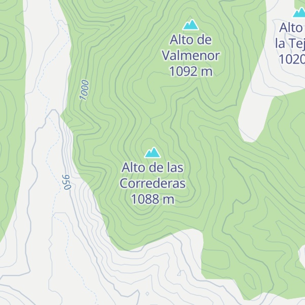 Map of Alto de las Correderas