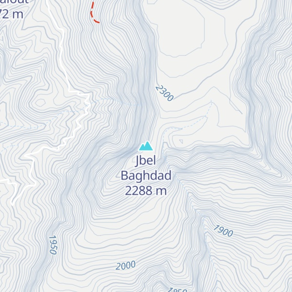 Map of Jbel Baghdad