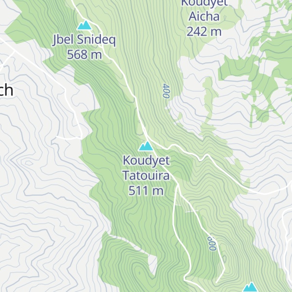 Map of Koudyet Tatouira