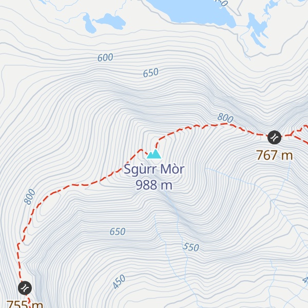 Map of Sgùrr Mòr