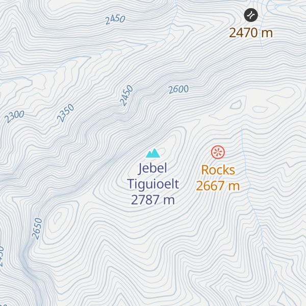 Map of Jebel Tiguioelt