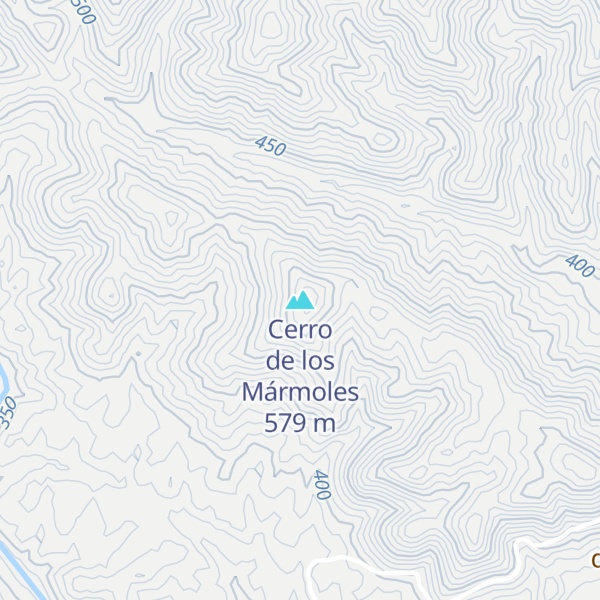 Map of Cerro de los Mármoles