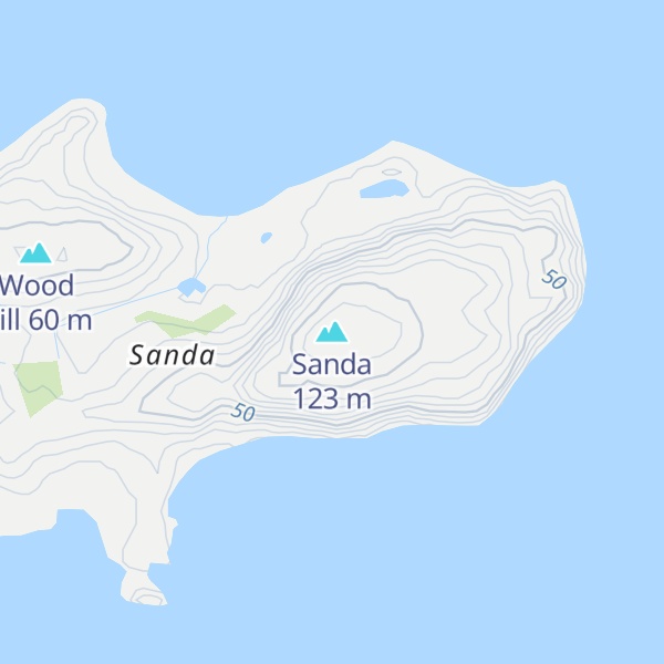 Map of Sanda