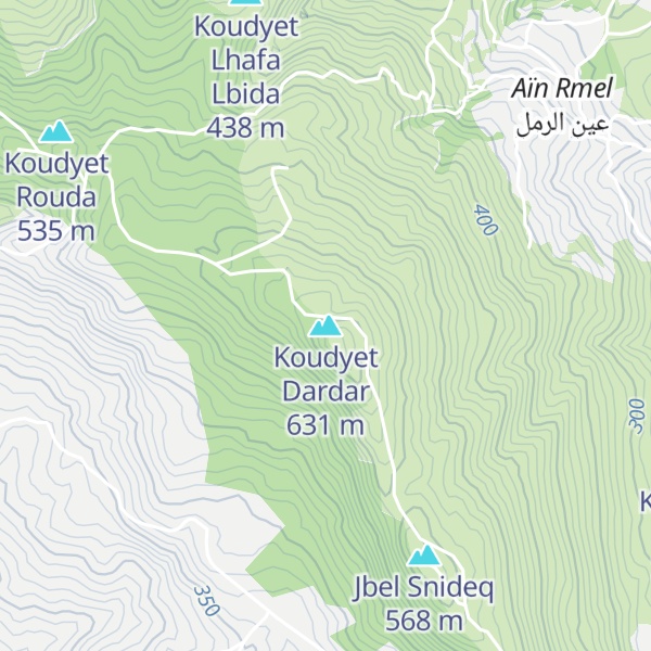 Map of Koudyet Dardar