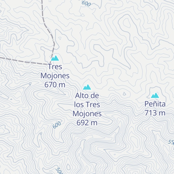Map of Alto de los Tres Mojones