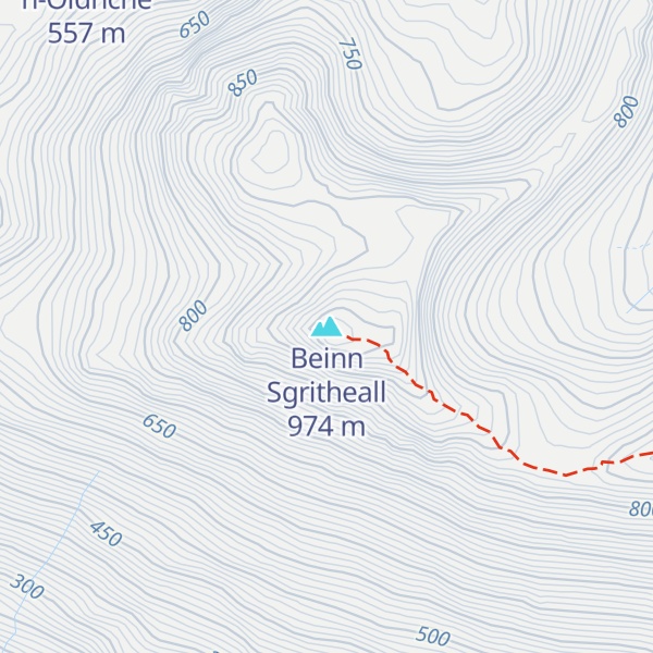 Map of Beinn Sgritheall