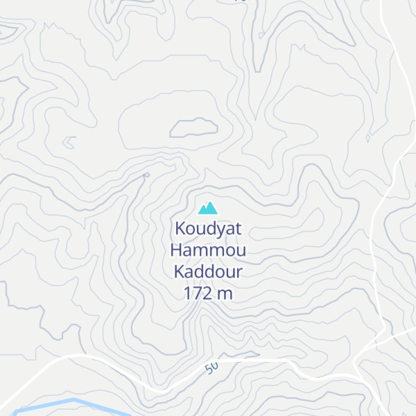 Map of Koudyat Hammou Kaddour